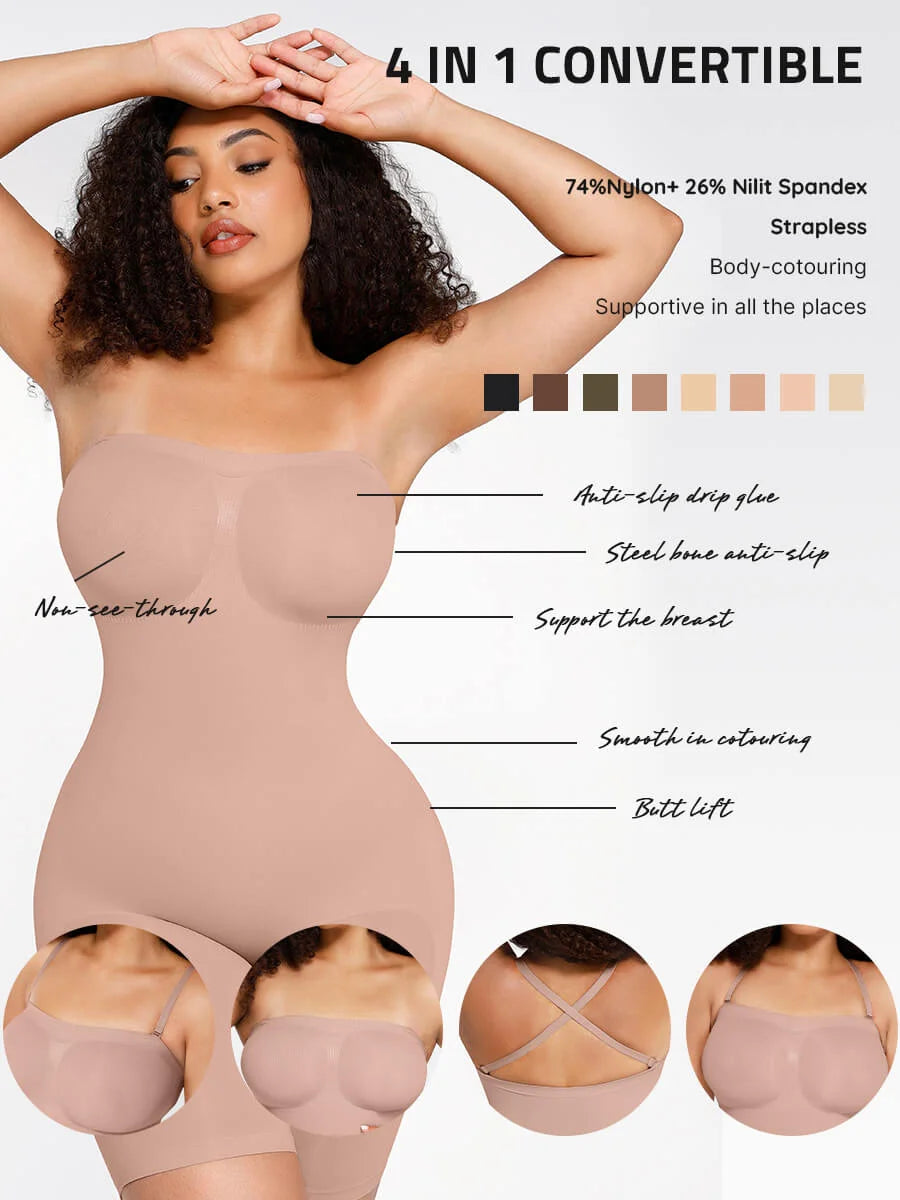 Seamless Sculpt Strapless Shortie Butt Lift Shapewear