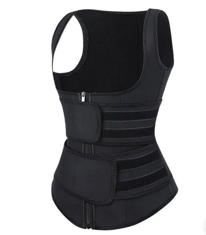 Double Strap Vest Trainer-Black/white